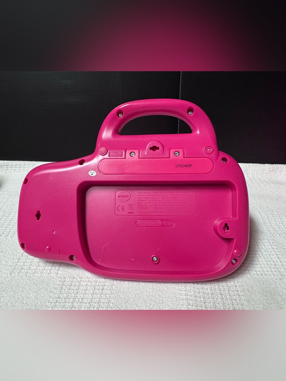VTech Pink Kids Learning Laptop - Tote & Go Style Educational Toy - Picture 7 of 8